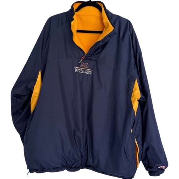Reversible Michigan State Wolverines Fleece-lined or Nylon Bomber Windbreaker - Picture 2 of 13